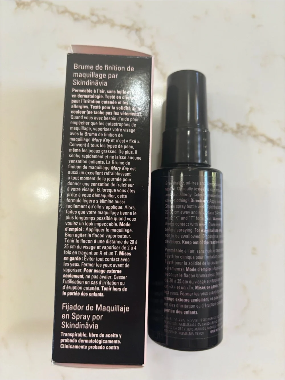 Mary Kay Makeup Finishing Spray - Black & Pink Accents
